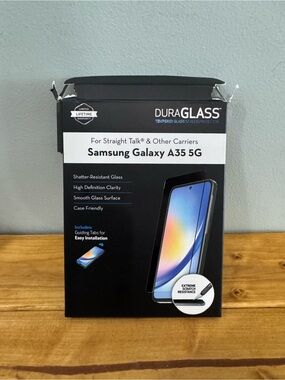 DuraGlass Tempered Glass Screen Protector for Samsung Galaxy A35 5G DAMAGED BOX